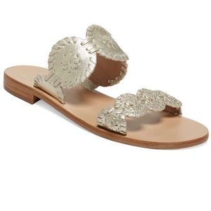 Jack Rogers Lauren Sandal Platinum US10